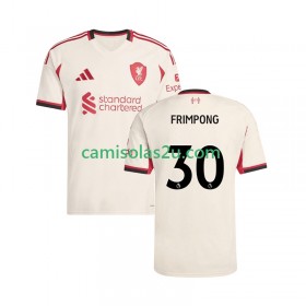 Camisolas de futebol Liverpool Jeremie Frimpong 30 Equipamento Alternativa 2025/26 Manga Curta